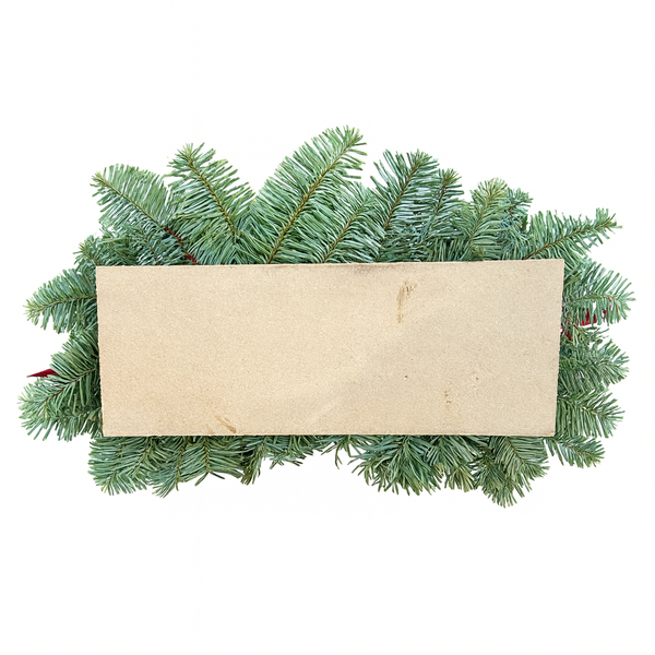 Echter Adventskranz länglich 45cm rot mit 4 Kerzen natürlicher Tannenkranz Adventsgesteck