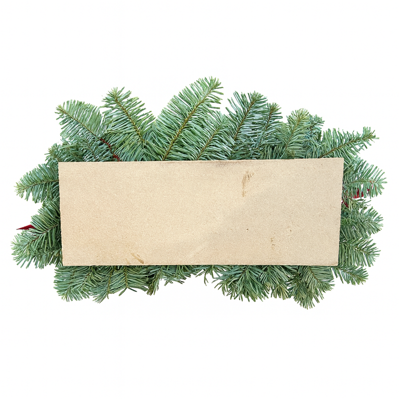 Echter Adventskranz länglich 45cm rot mit 4 Kerzen natürlicher Tannenkranz Adventsgesteck